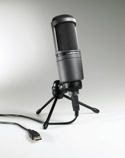 Audio-Technica AT2020 USB студийный микрофон интерфейс